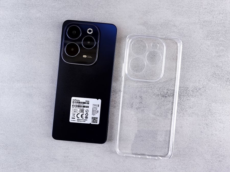 smartphone infinix hot pro funda transparente 1 Smartphone Infinix Hot 40 Pro con funda transparente